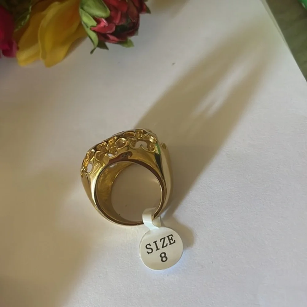 Stainless steel‎ beautiful woman ring size 8